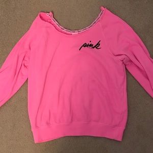 Off the shoulder sweatshirt